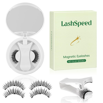 Magnetic Eyelashes with Applicator   No Glue or Eyeliner Needed, Reusable Natura