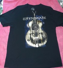 WHITESNAKE ACOUSTIC ADVENTURES T- SHIRT XLARGE BLACK FREE SHIPPING