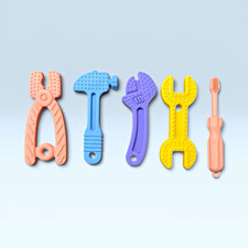 Teething Toys for Babies 0-6 Months 6-12 Months, Baby Teething Toys, Silicone...