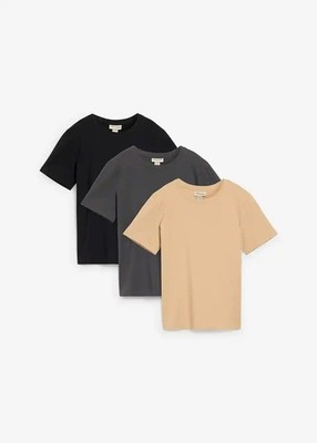 Shirt Gr. 152/158 Schwarz Latte Macchiato Anthrazit R-Ware Jungen T-Shirt Neu*