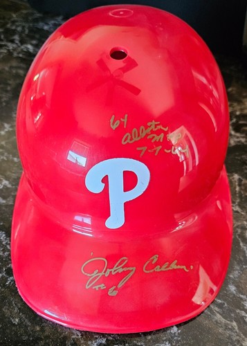 JOHNNY CALLISON AUTOGRAPHED SOUVENIRPHILLIES BATTING HELMET