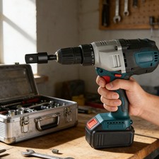 6Pcs Socket Adapter Drill Bits Set Hex Impact Driver Tools 1/4" 3/8" 1/2" Shank