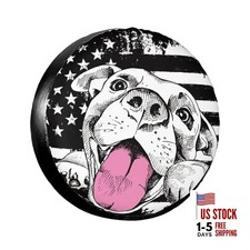 Spare Tire 16 Inch Tire Diameter 76-79cm29.5-31in American Flag And Dog