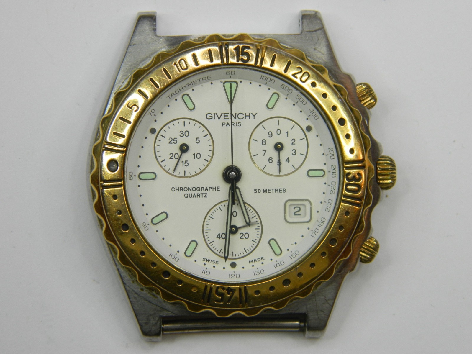 GIVENCHY PARIS ETA 251272 22J QUARTZ CHRONOGRAPH MENS… - Gem