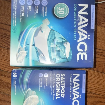 #ad Navage Sinus Irrigation System SaltPod Original 60 Pack Drug Free Adult $51.47