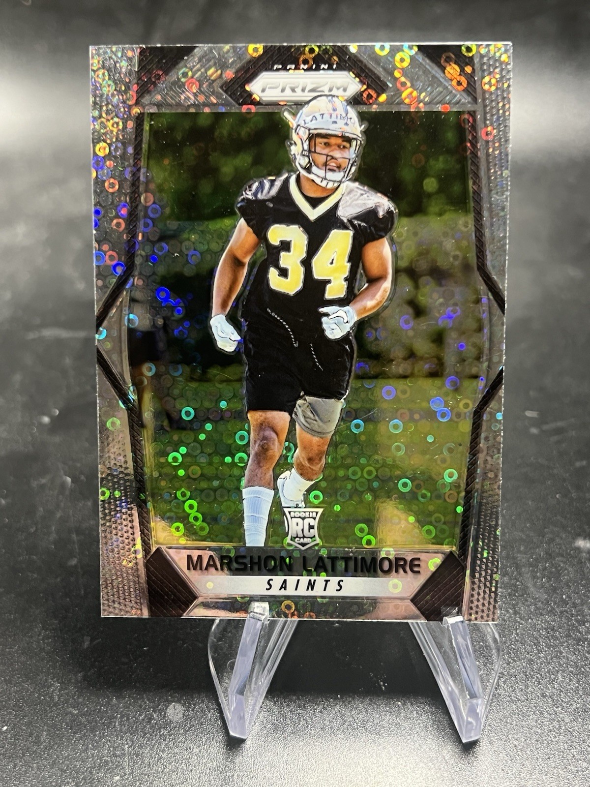 2017 Panini Prizm - Rookies Disco Prizm #272 Marshon Lattimore (RC)