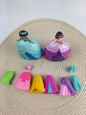 Disney Princess Jasmine & Snow White Dolls Bundle Changeable Dresses Outfits