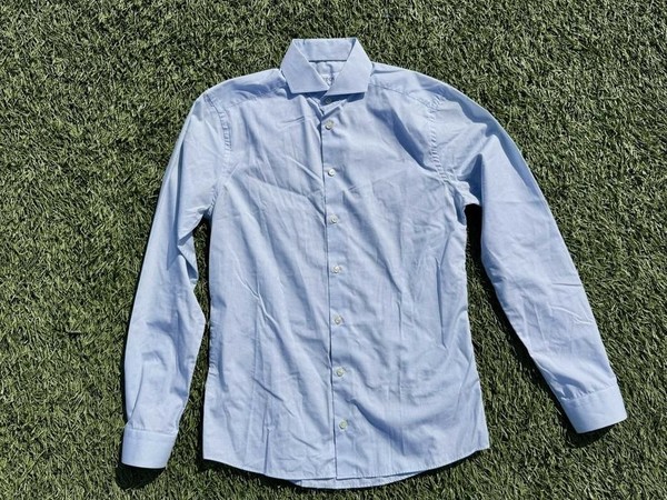 Men Eton Shirt Navy 38