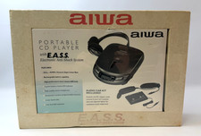 Aiwa XP-529 Portable CD Player with E.A.S.S. Car Kit - New In Sealed Box NOS