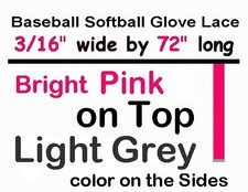 Baseball Softball 3/16"x 72" Glove Leather Laces AC Type 4 Bright PINK