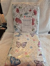New Oval Tablecloth Vinyl Fitted Elastic Edge Flannel Backing - 48 x 68 Lot Of 2