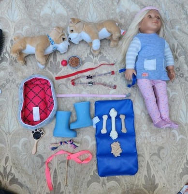 Spielpuppe & Puppenzubehör Set Our Generation Kids, Megan, 17 Zoll & verschiedene Hunde
