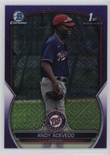 2023 Bowman Chrome Prospects Mega Box Purple Mojo Refractor Andy Acevedo 0t2