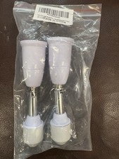 2-Pack 4.5'' Light Socket Extender 360 Adjustable White Bulb Adapter