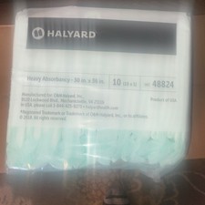 10pk Genuine HALYARD Disposable Standard Underpads, Elderly GIANT 30" x 36" 17z