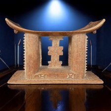 A beautiful old hand carved Ashanti /Asante Stool Ghana West Africa