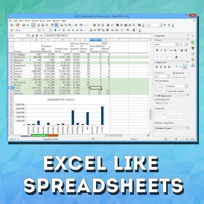 OpenOffice Software Suite for MAC DVD Word Processing Home Student Business - Image 3 of 4