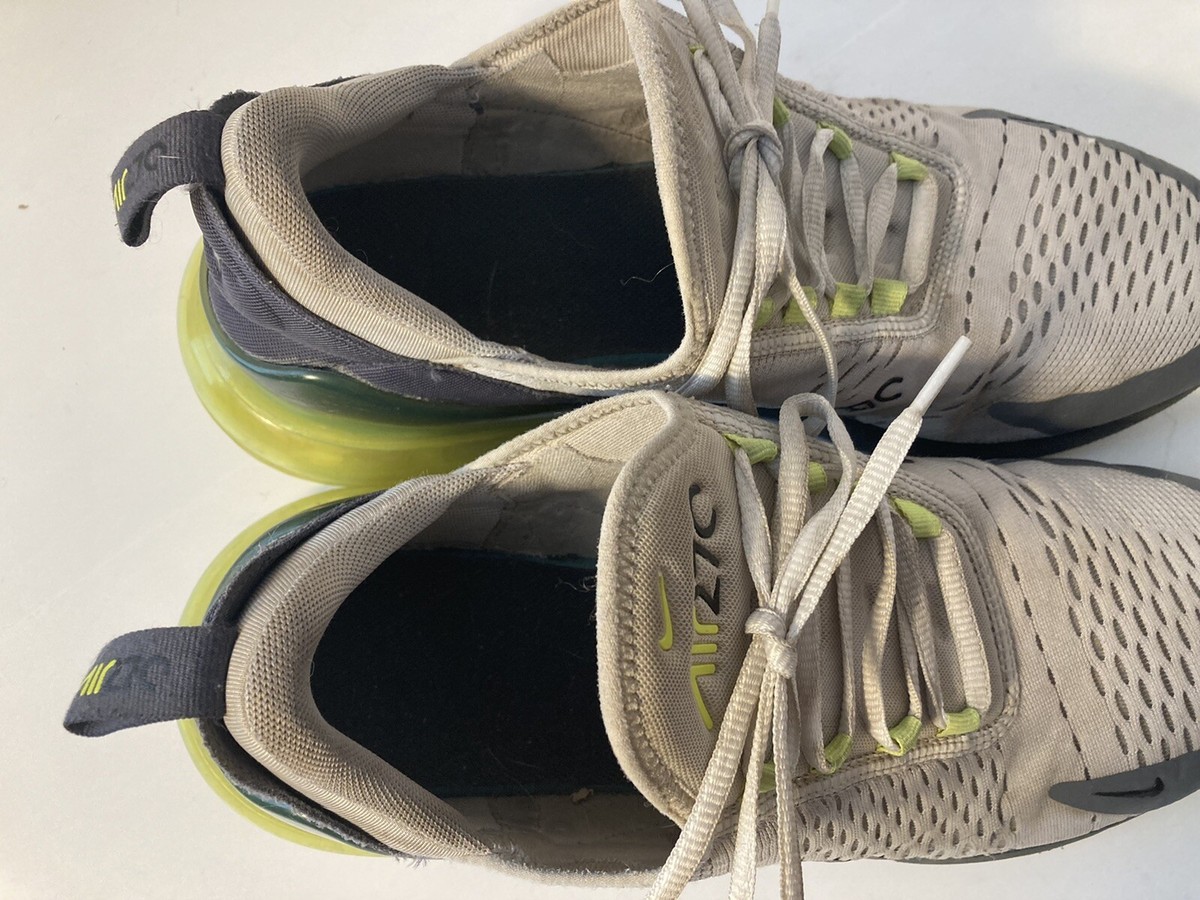 Nike Air Max 270 Platinum Volt Green Gray Running Shoes Sneakers 11 Shop Nike Air Max 270  main image 4