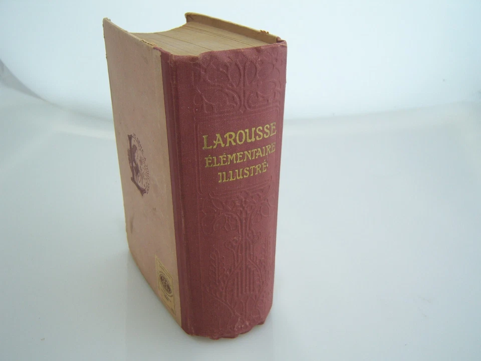 LAROUSSE ELEMENTAIRE ILLUSTRE French Illust 1926 Dictionary Ornate Antique Book - Image 4 of 4