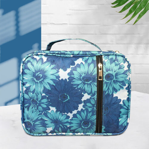 1x Floral Pattern Bible Accessories Canvas Carrying Bible Cover Case W/ Handle - Picture 1 of 10