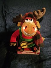 Dan Dee Animated Christmas Plush Reindeer w/Banjo Gramma Got Run Over
