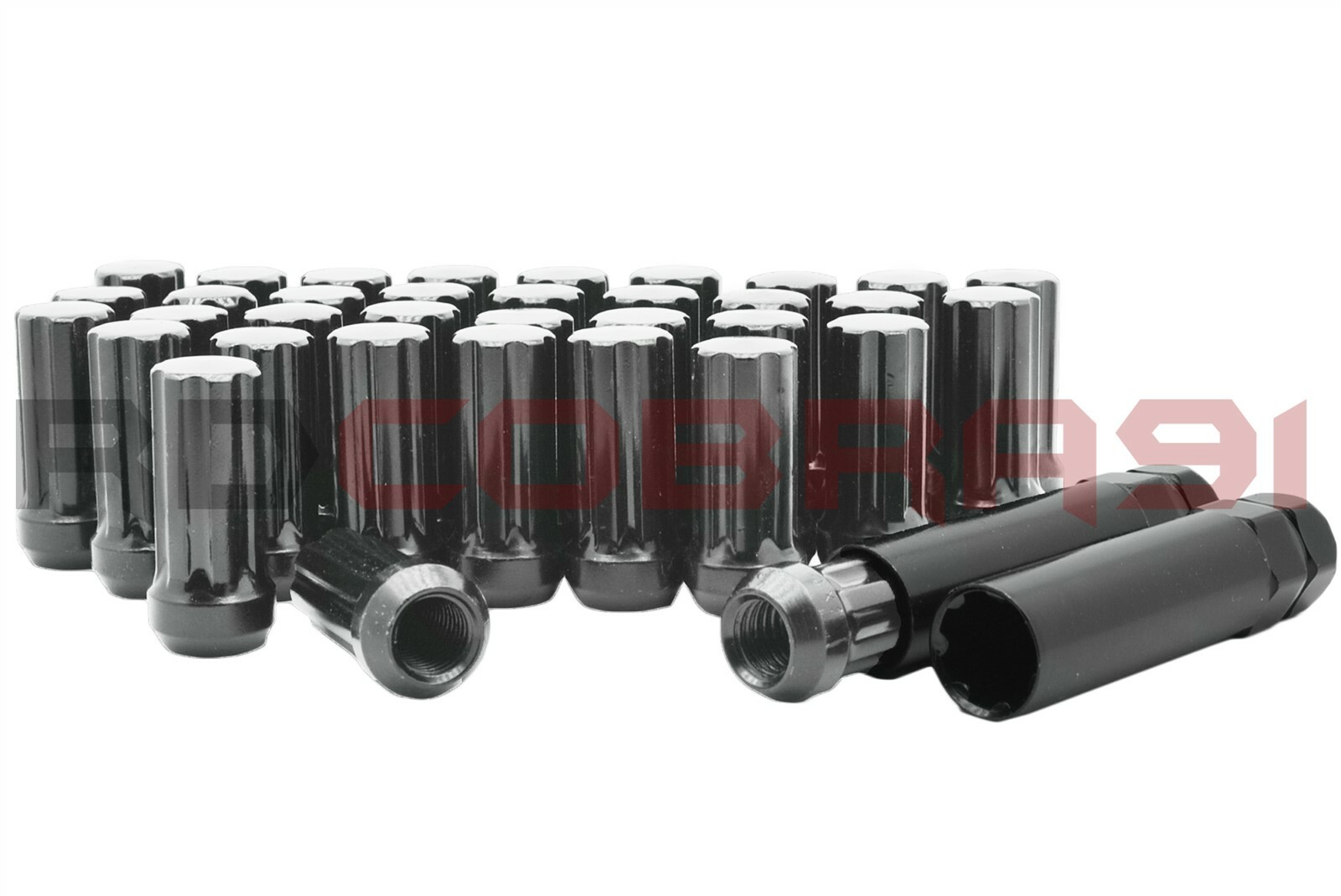 20152020 Ford Mustang 20 Pcs 7 Spline Powder Coated GunMetal Lug Nuts