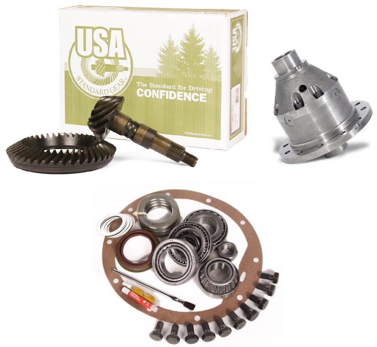 DANA 60 YUKON GRIZZLY LOCKER 4.56 RING AND PINION USA GEAR PKG 35