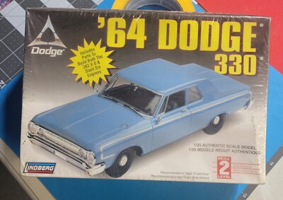 Lindberg 64 Dodge 330 2 Door Coupe Car Model Kit Sealed