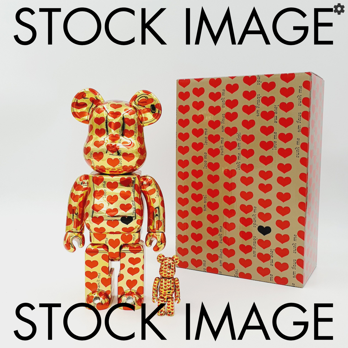 hideBE@RBRICK Gold Heart 100％ & 400% 【公式通販】