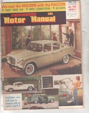 Motor Manual 1960 Nov Falcon XK Holden FB Austin Healey Sprite Fiat 500 Wagon Ja