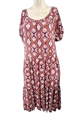Knox Rose Midi Dress Womens XS Whimsy Coquette Flirty Cottagecore Sheer Comfort