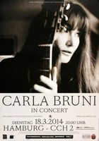 Carla Bruni - French Songs , Hamburg 2014 | Konzertplakat | Poster