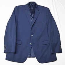 Chaps Ralph Lauren 46R Blue Stripe Mens Blazer Suit Jacket Spot Coat