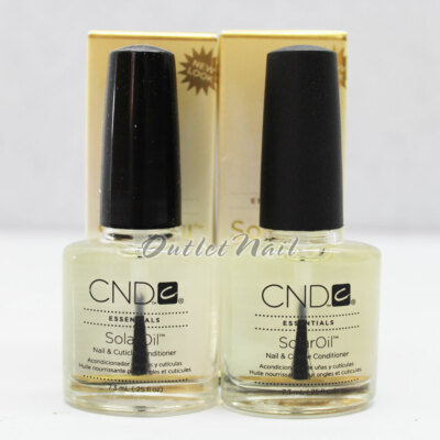 LOT 2 X CND Solar Oil 0.25 oz/7.3ml - Nail & Cuticle Conditioner SolarOil