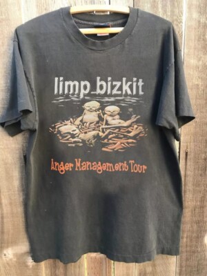 Limp Bizkit Band Tour T-shirt, Charcoal Short Sleeve Unisex Tshirt