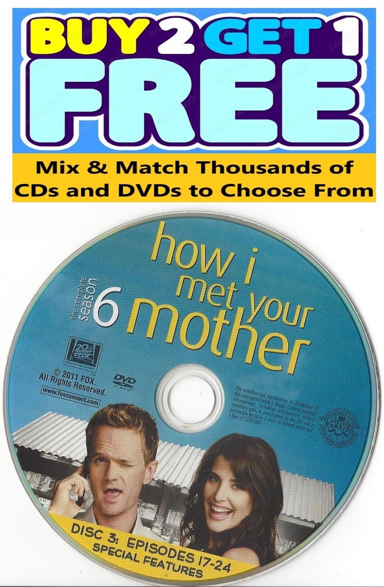 How I Met Your Mother (DVD) Sixth Season Disc Replacement Disc  Issue