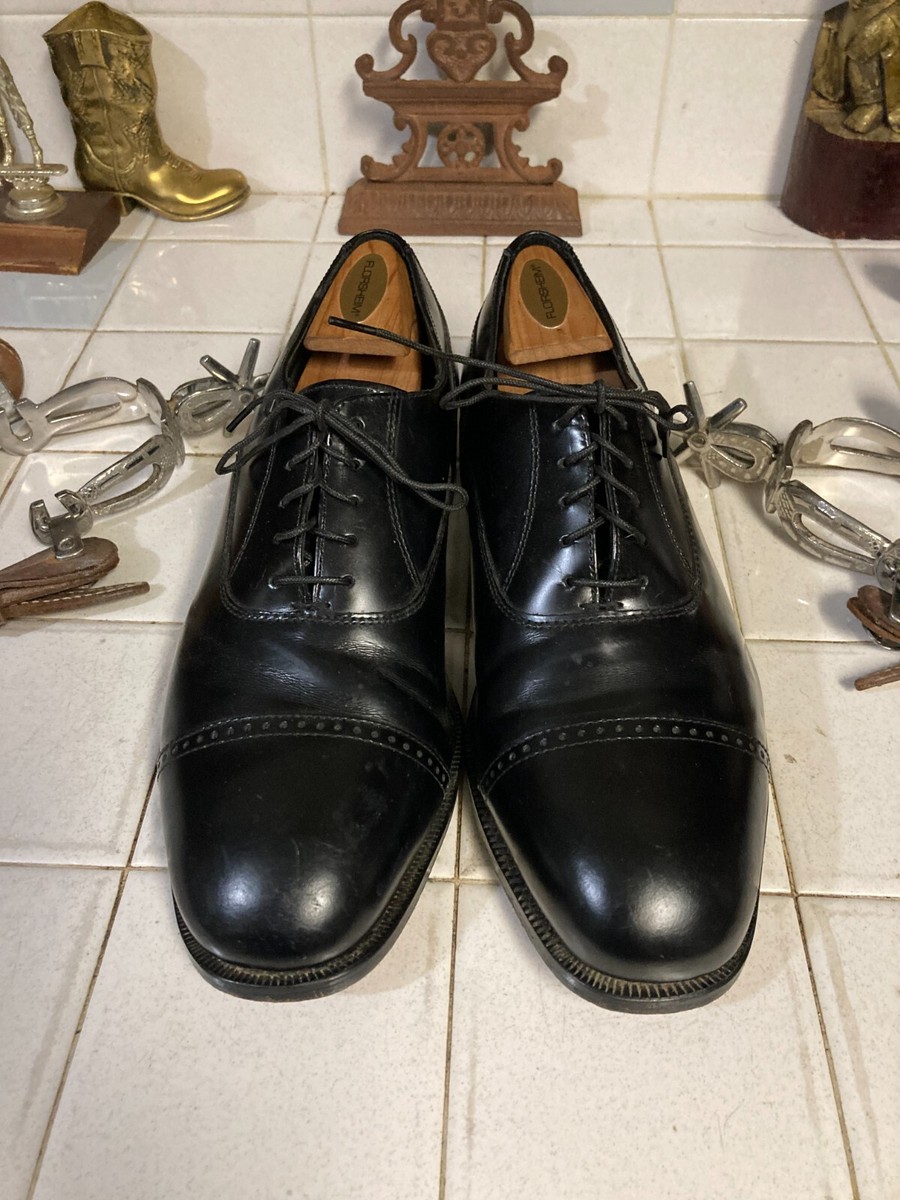 FLORSHEIM BLACK CLASSICCAP TOE PATENT LACE UP URBAN CITY  display picture 1