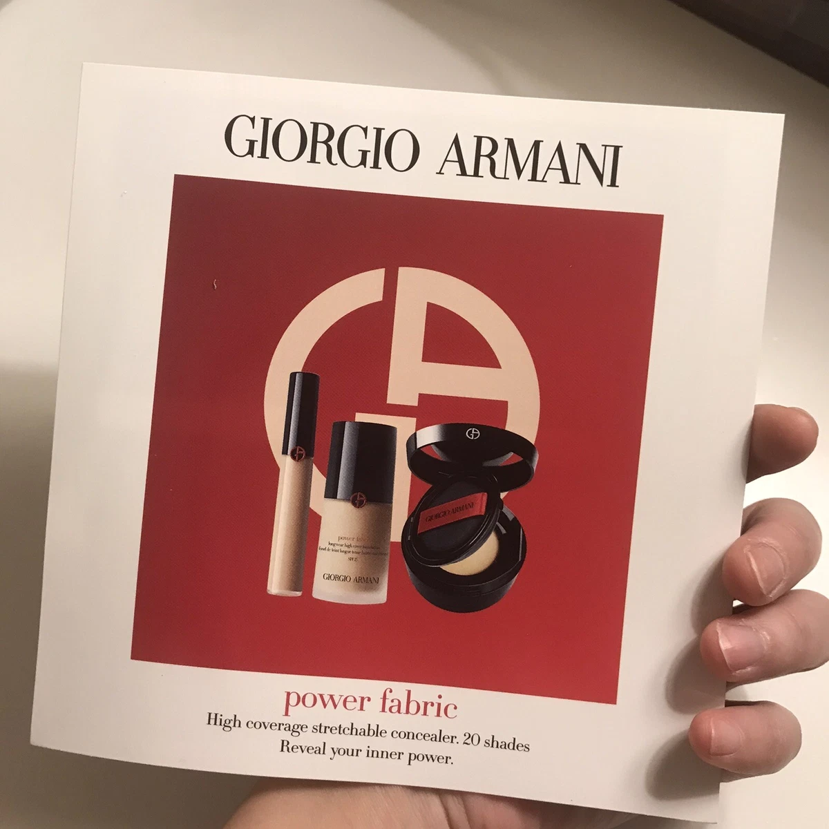 Armani high top coverage concealer