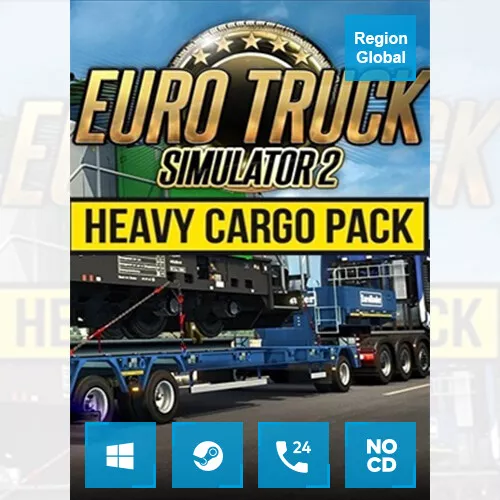 Euro Truck Simulator 2 - Heavy Cargo Pack, PC Mac Linux Steam Downloadable  Content