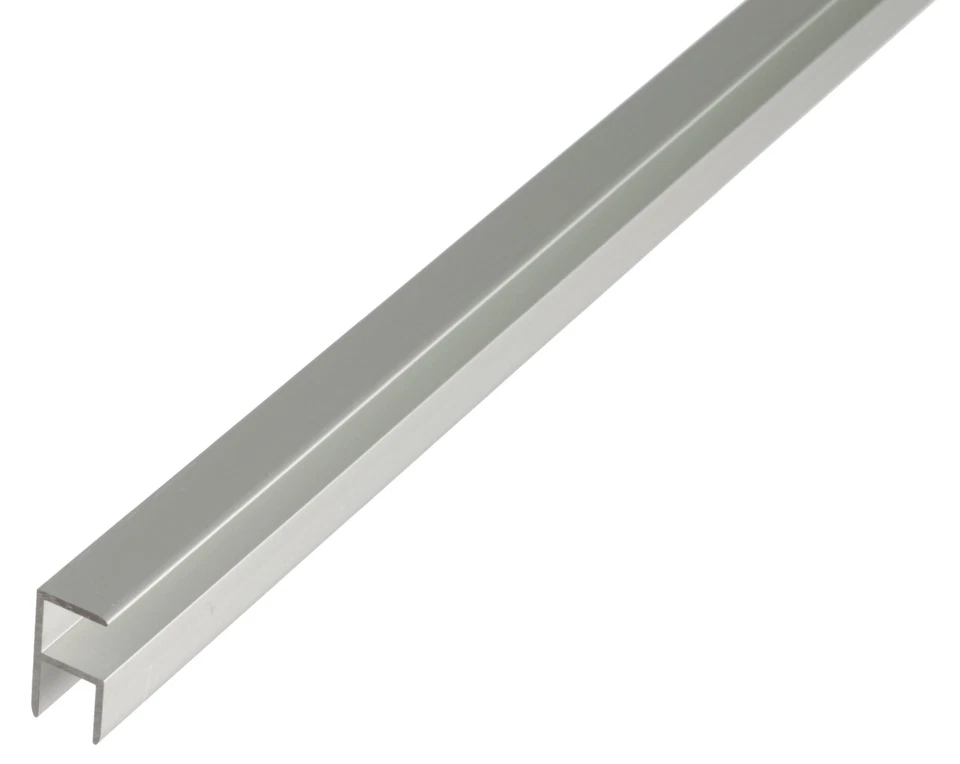 Alberts H-Profil Aluprofil Aluminiumprofil H Winkel selbstklebend 1000x12,9x24mm