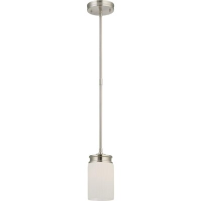 Nuvo Lighting Single Light 5'' Wide Mini Pendant in Brushed Nickel 60/4708