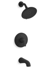 KOHLER Cursiva Single-Handle 3-Spray Tub Shower Faucet 1.75 GPM in Matte Black