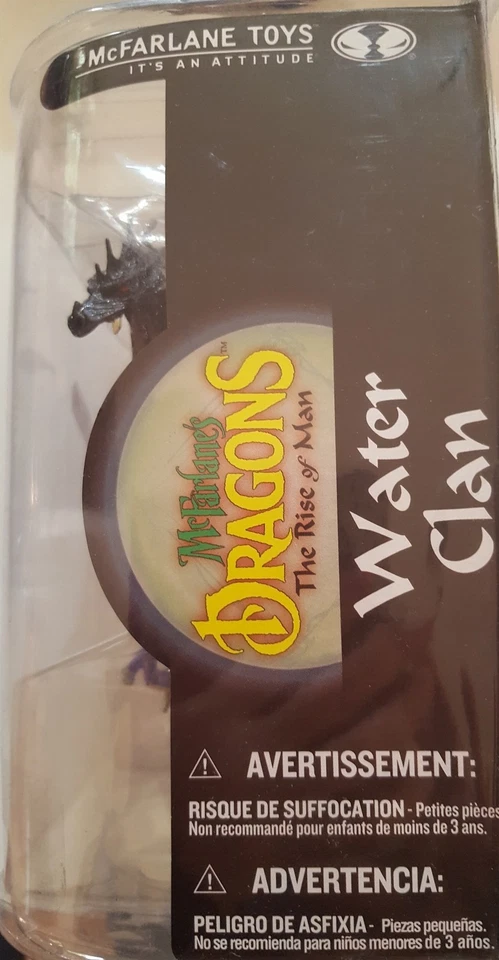 McFarlane Toys Dragons Series 8 WATER CLAN Dragon Action Figure Miniatura Gd45 - Immagine 4 di 4