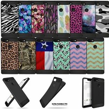 Case for Google Pixel 3 Black Flexible Scratch Defender TPU Cover