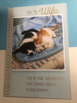 Happy Birthday For My Wife Best Friends Forever 5 x7  Hallmark Greeting Card