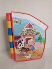 Fisher Price Little People LET'S GO TO THE FARM Interactive Book Missing pieces 