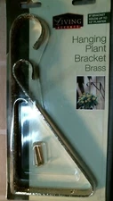 Living Accents 71990 Hanging Plant Basket Bracket, Brass, 9", FREE SHIPPING