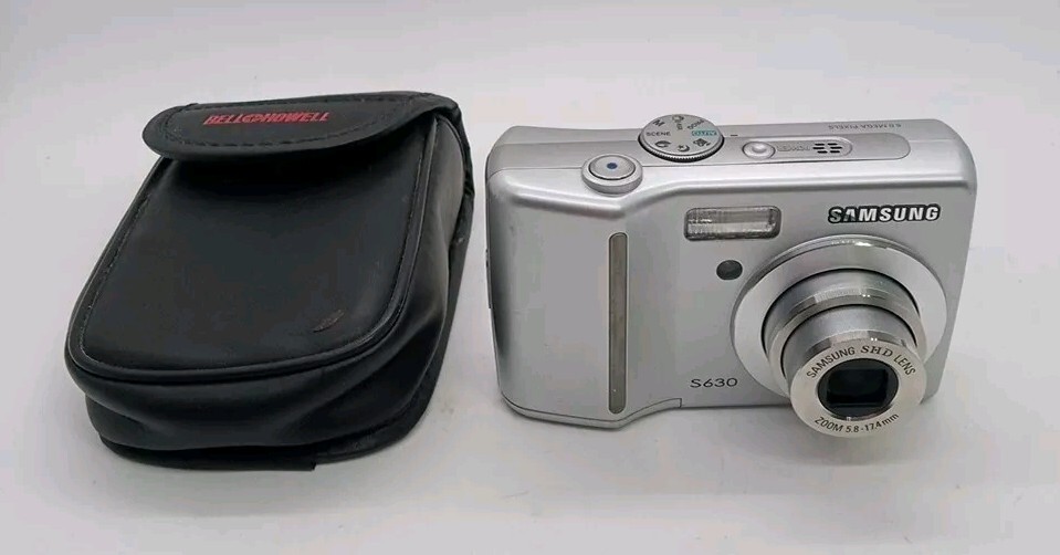 Samsung Digimax S630 6.0MP Compact Digital Camera, Silver - Tested