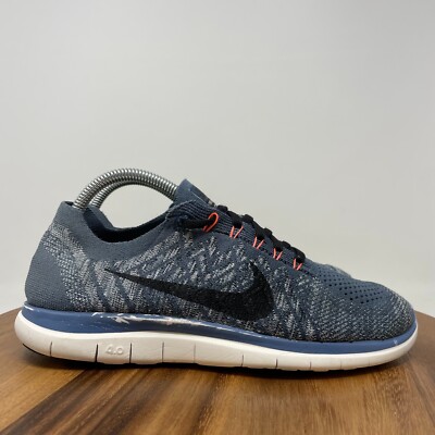 Nike Free Flyknit Men's Athletic Running Sneaker Shoes Blue