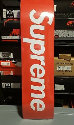 Supreme Uncut Box Logo Skateboard Deck Red